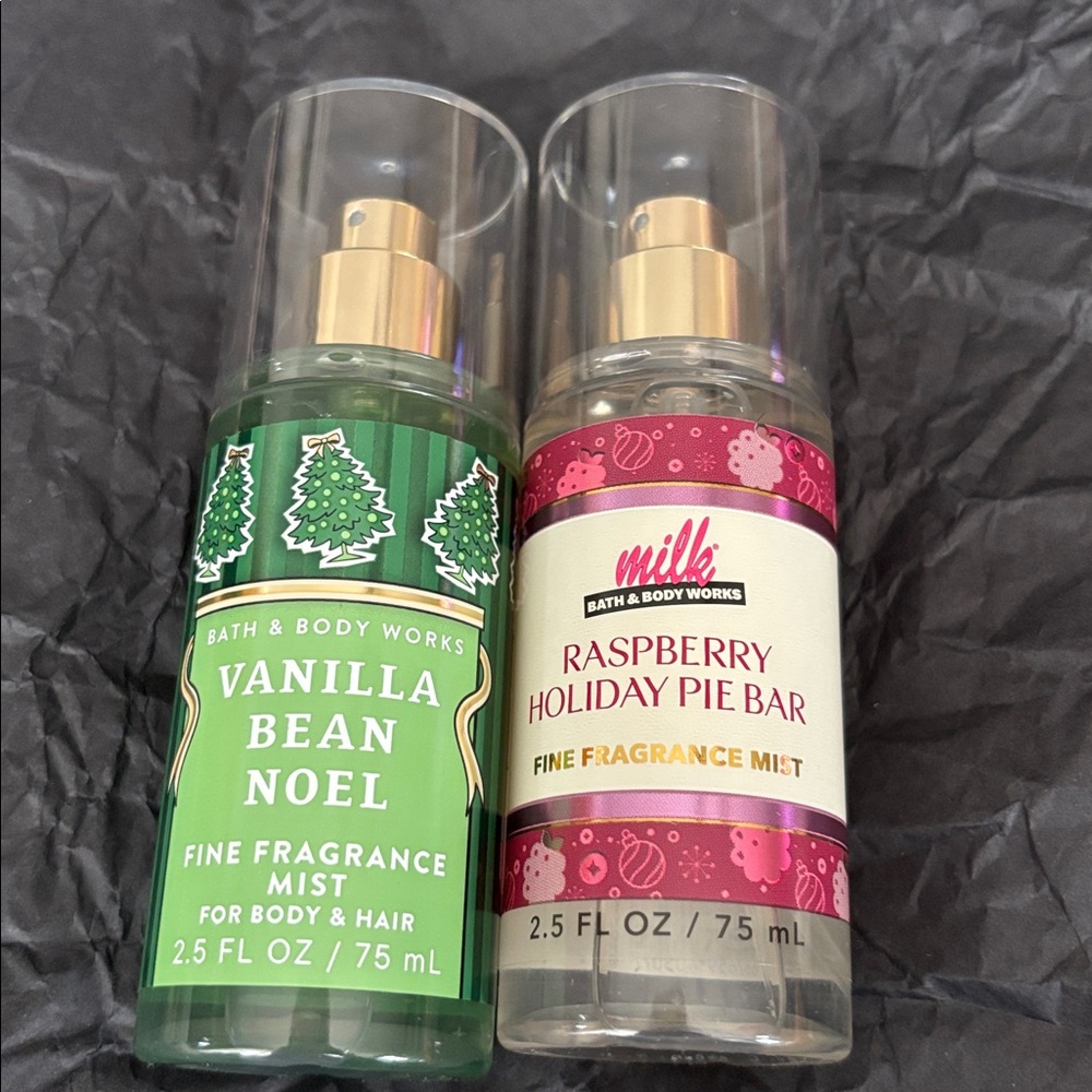 🎊 3/$20 

Bath & Body Works  Mist Bundle Vanilla Bean Noel & Raspberry Pie Bar